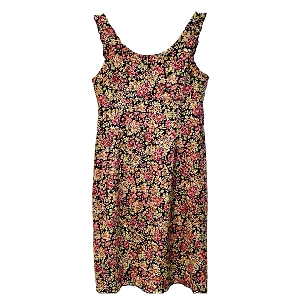 The Limited vintage floral mini dress v-neck sleeveless size 12